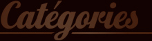 Cat&eacute;gories du blog.