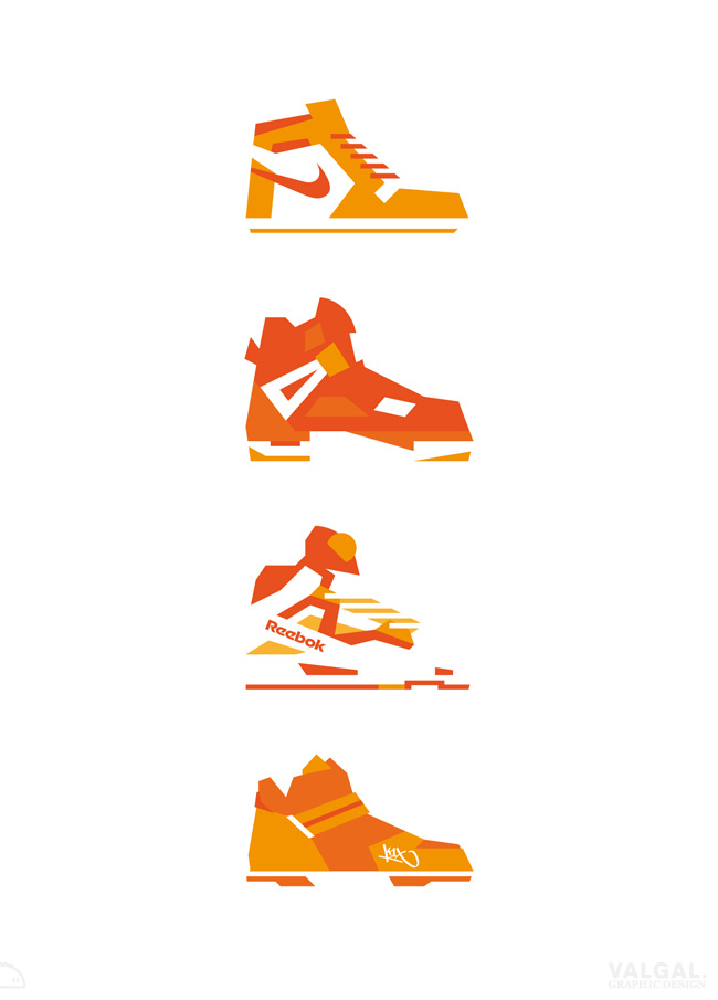 illustration sneakers