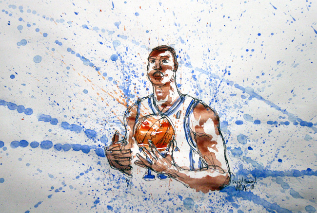 illustration basketball Dwight Howard