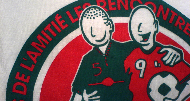 t-shirt rencontre de l'amitié t-shirt football