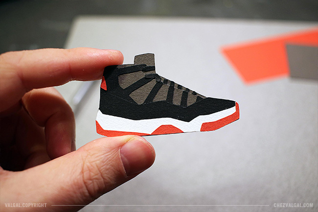 Air Jordan XI Bred - Sneakers Papercut