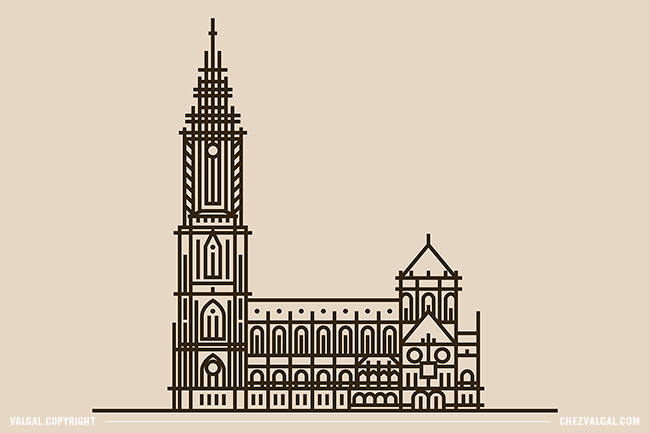 Cathédrale de Strasbourg - Pictogramme