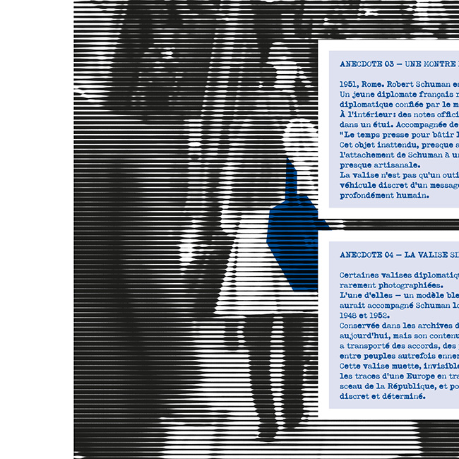 L'énigme de la valise diplomatique - Exposition temporaire - Graphisme