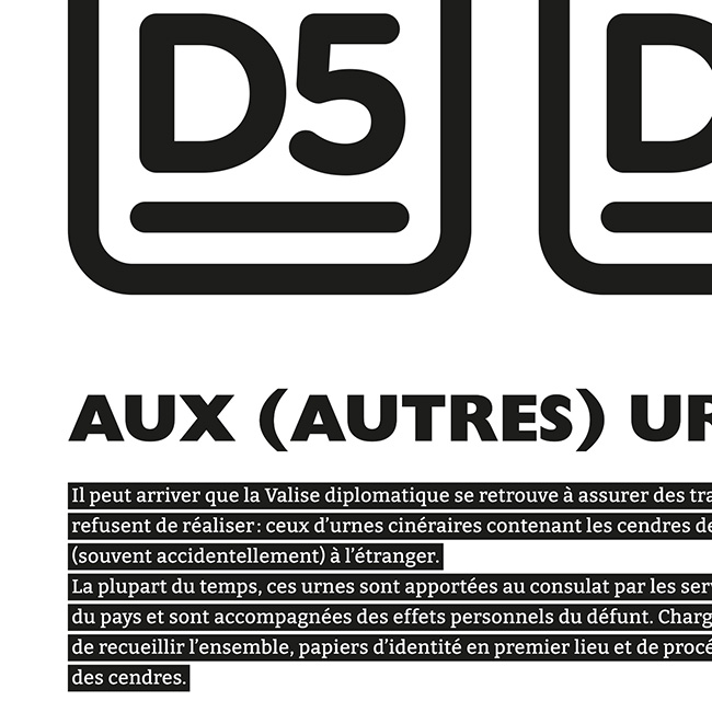 L'énigme de la valise diplomatique - Exposition temporaire - Graphisme