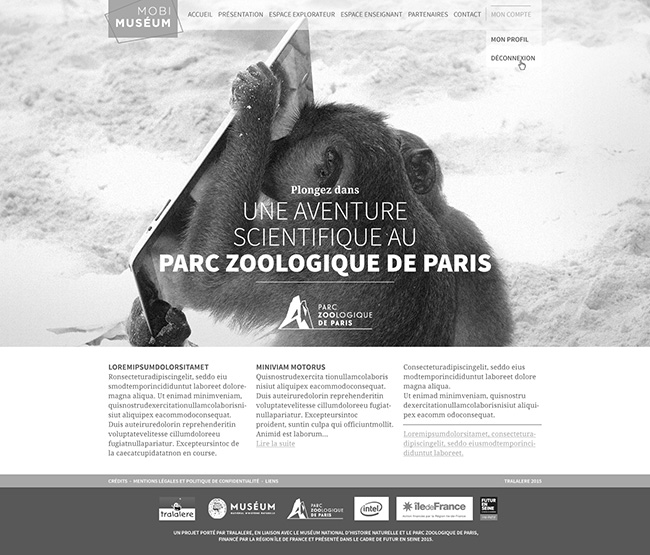graphiste freelance - parc zoologique Paris